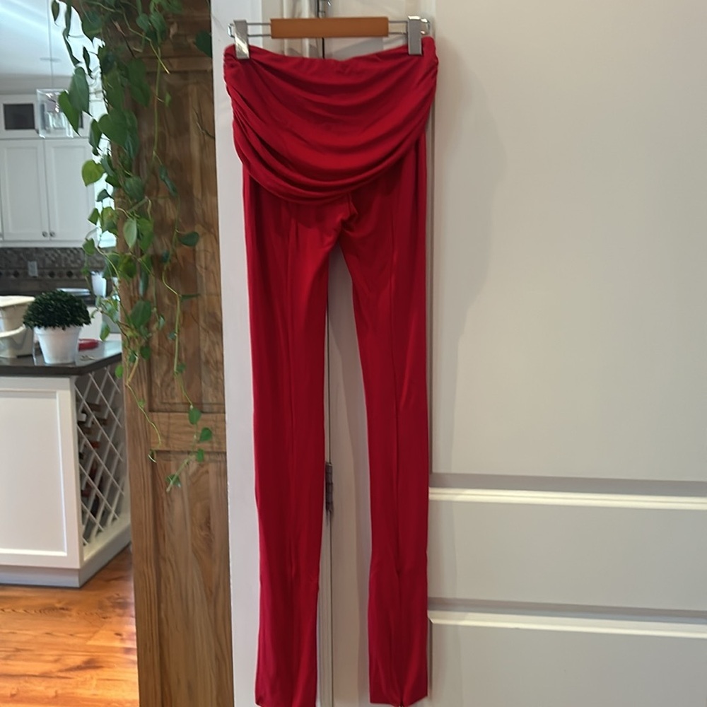 🎀NEW SSENSE BLUMARINE DRAPED LEGGINGS WOMEN'S 0 - Picture 10 of 14